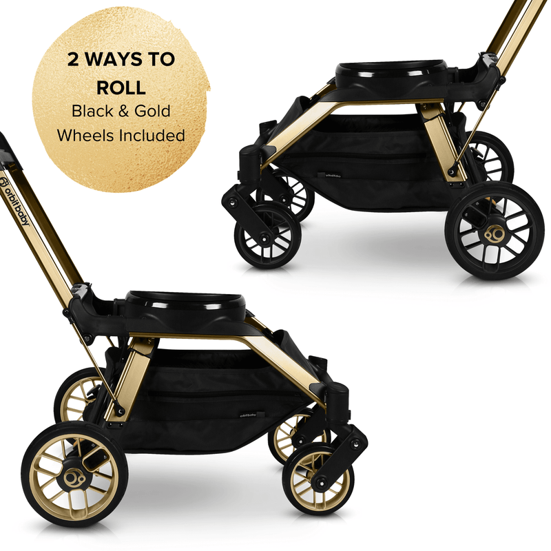Orbit Baby G5 Stroller - Black and Gold Wheels