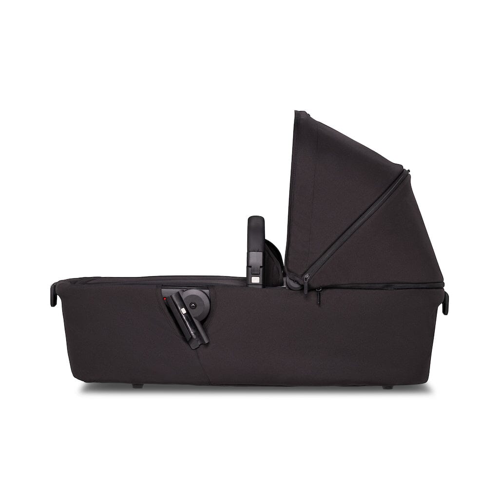 Refined Black Joolz Aer+ Cot Bassinet Standalone - Side View | Strolleria