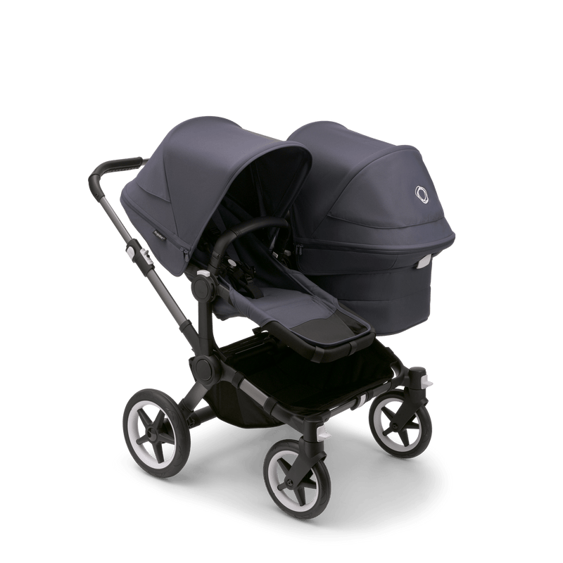 Bugaboo Donkey5 duo complete in stormy blue.