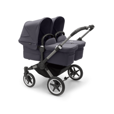 Bugaboo Donkey5 Twin Complete Stroller - Graphite / Stormy Blue