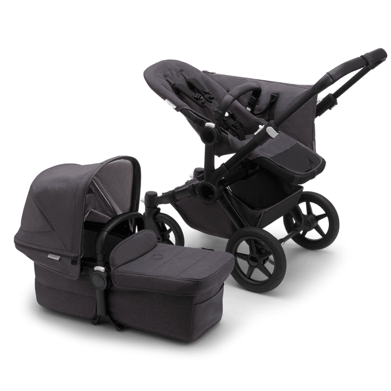 Bugaboo Donkey5 Mono Complete Stroller - Refined Collection - Black / Washed Black