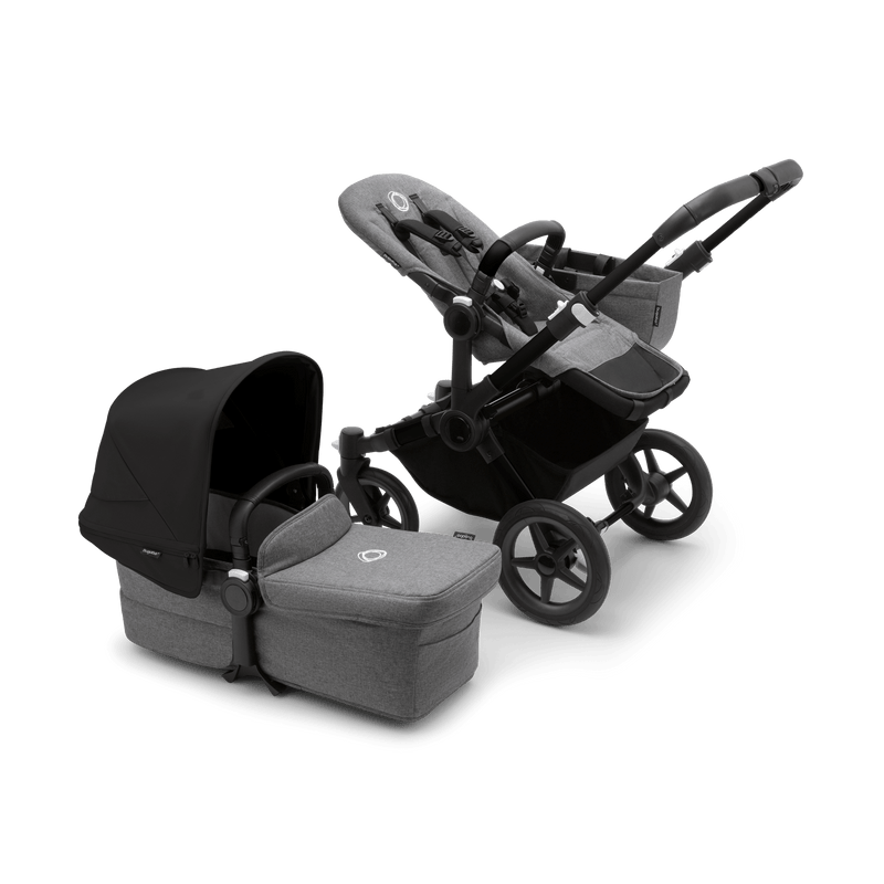 Bugaboo Donkey5 Mono Complete Stroller - Black / Grey Melange / Midnight Black