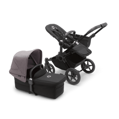 Bugaboo Donkey5 Mono Complete Stroller - Black / Midnight Black / Grey Melange