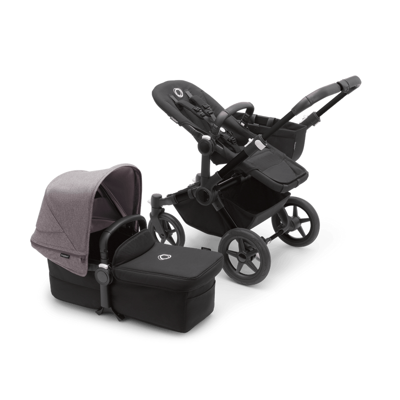 Bugaboo Donkey5 Mono Complete Stroller - Black / Midnight Black / Grey Melange