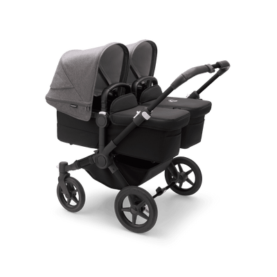 Bugaboo Donkey5 Twin Complete Stroller - Black / Midnight Black / Grey Melange