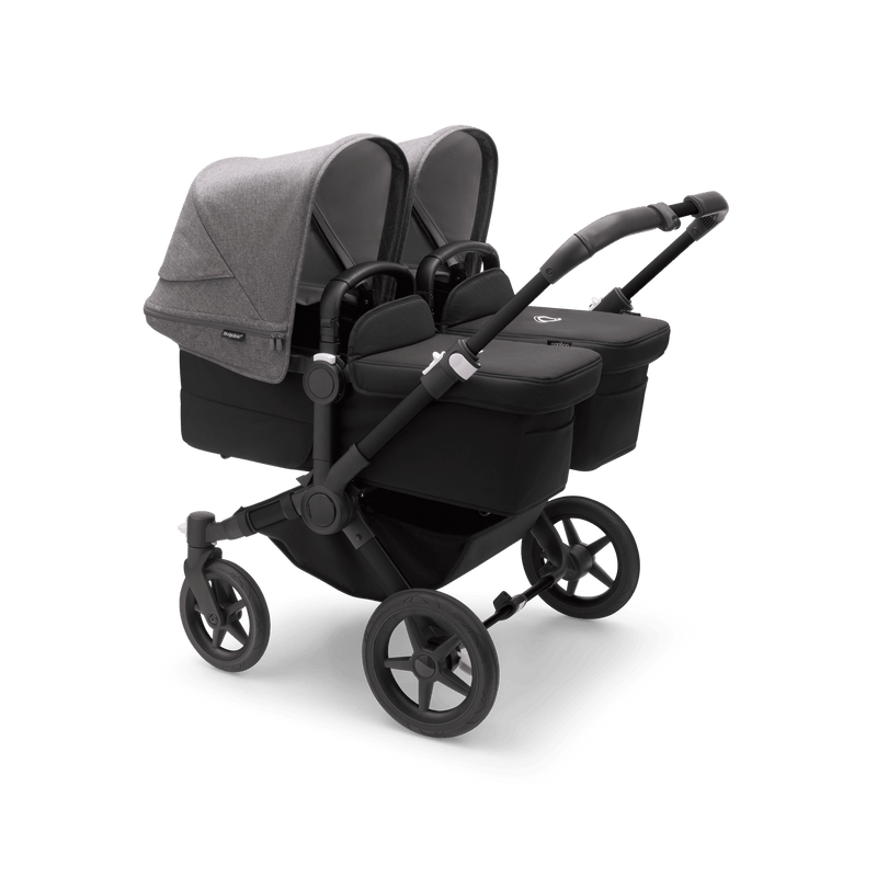 Bugaboo Donkey5 Twin Complete Stroller - Black / Midnight Black / Grey Melange