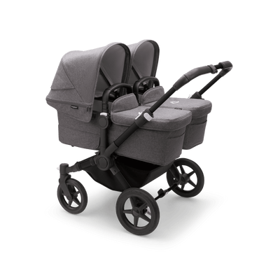 Bugaboo Donkey5 Twin Complete Stroller - Black / Grey Melange