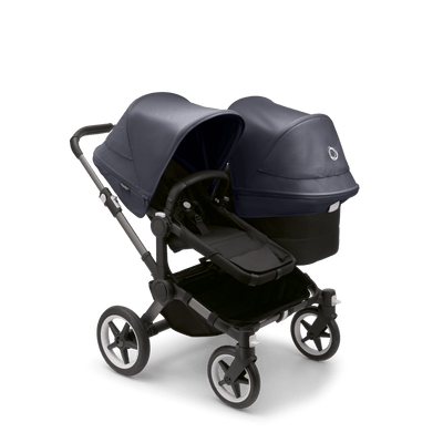 Bugaboo Donkey5 Duo Complete Stroller - Graphite / Midnight Black / Stormy Blue
