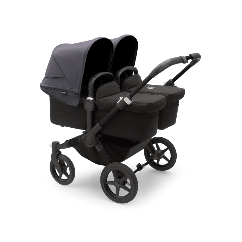 Bugaboo Donkey5 Twin Complete Stroller - Black / Midnight Black / Stormy Blue