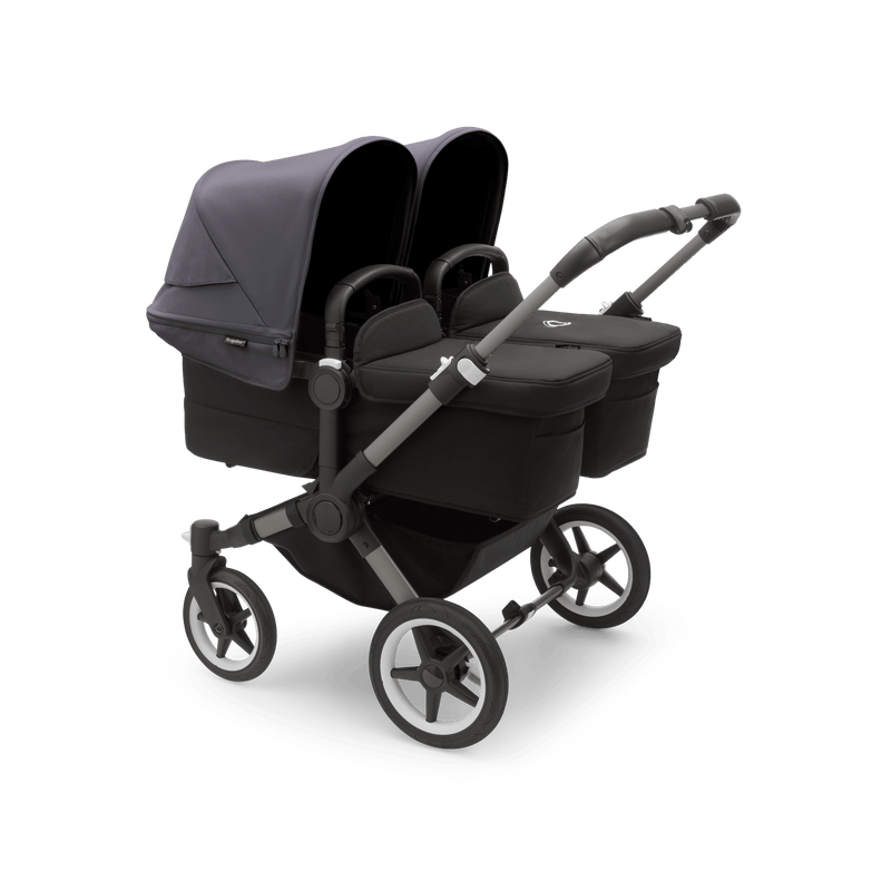 Bugaboo Donkey5 Twin Complete Stroller - Graphite / Midnight Black / Stormy Blue