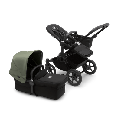 Bugaboo Donkey5 Mono Complete Stroller - Black / Midnight Black / Forest Green