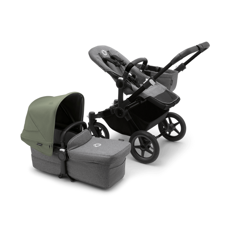 Bugaboo Donkey5 Mono Complete Stroller - Black / Grey Melange / Forest Green