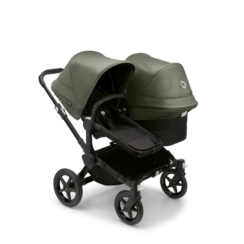 Bugaboo Donkey5 Duo Complete Stroller - Black / Midnight Black / Forest Green