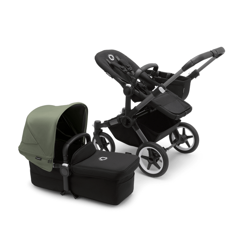 Bugaboo Donkey5 Mono Complete Stroller - Graphite / Midnight Black / Forest Green