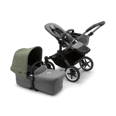 Bugaboo Donkey5 Mono Complete Stroller - Graphite / Grey Melange / Forest Green
