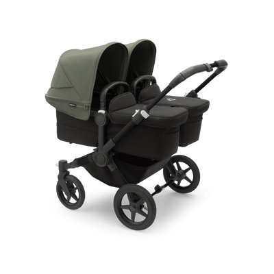Bugaboo Donkey5 Twin Complete Stroller - Black / Midnight Black / Forest Green
