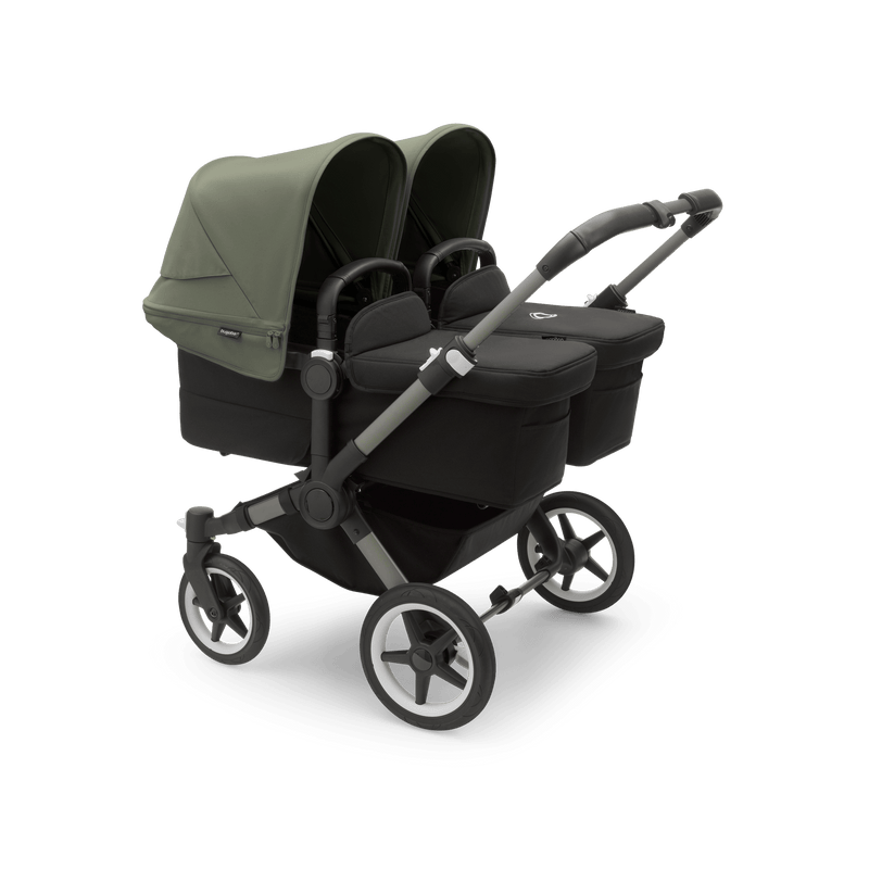 Bugaboo Donkey5 Twin Complete Stroller - Graphite / Midnight Black / Forest Green