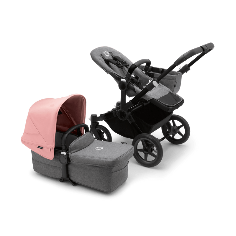 Bugaboo Donkey5 Mono Complete Stroller - Black / Grey Melange / Morning Pink