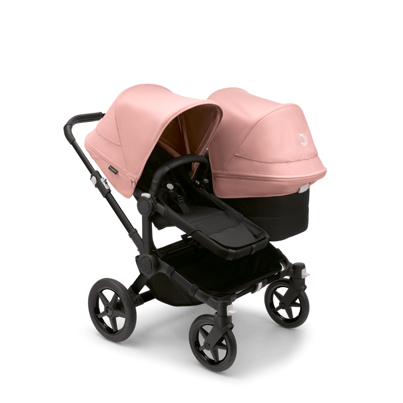 Bugaboo Donkey5 Duo Complete Stroller - Black / Midnight Black / Morning Pink