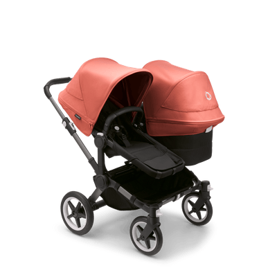 Bugaboo Donkey5 Duo Complete Stroller - Graphite / Midnight Black / Sunrise Red