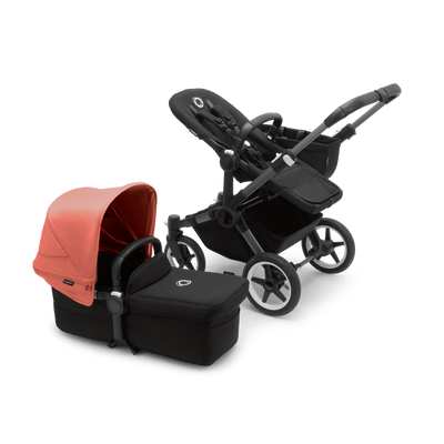 Bugaboo Donkey5 Mono Complete Stroller - Graphite / Midnight Black / Sunrise Red