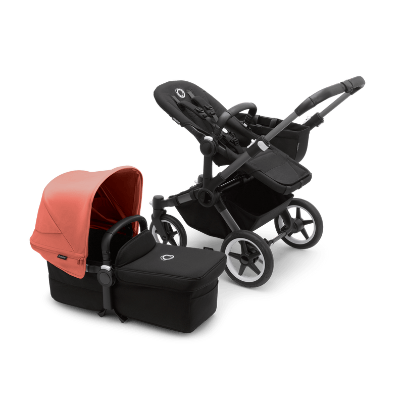 Bugaboo Donkey5 Mono Complete Stroller - Graphite / Midnight Black / Sunrise Red