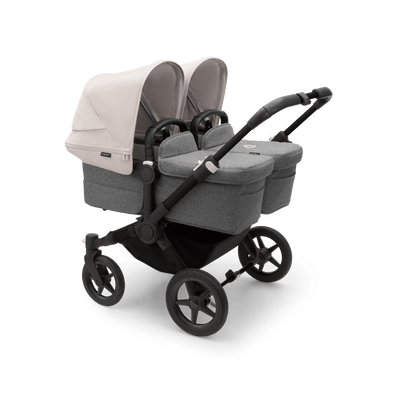 Bugaboo Donkey5 Twin Complete Stroller - Black / Grey Melange / Misty White