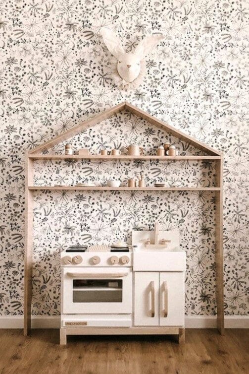 Milton and Goose House Shelf Natural Essential Play Kitchen White