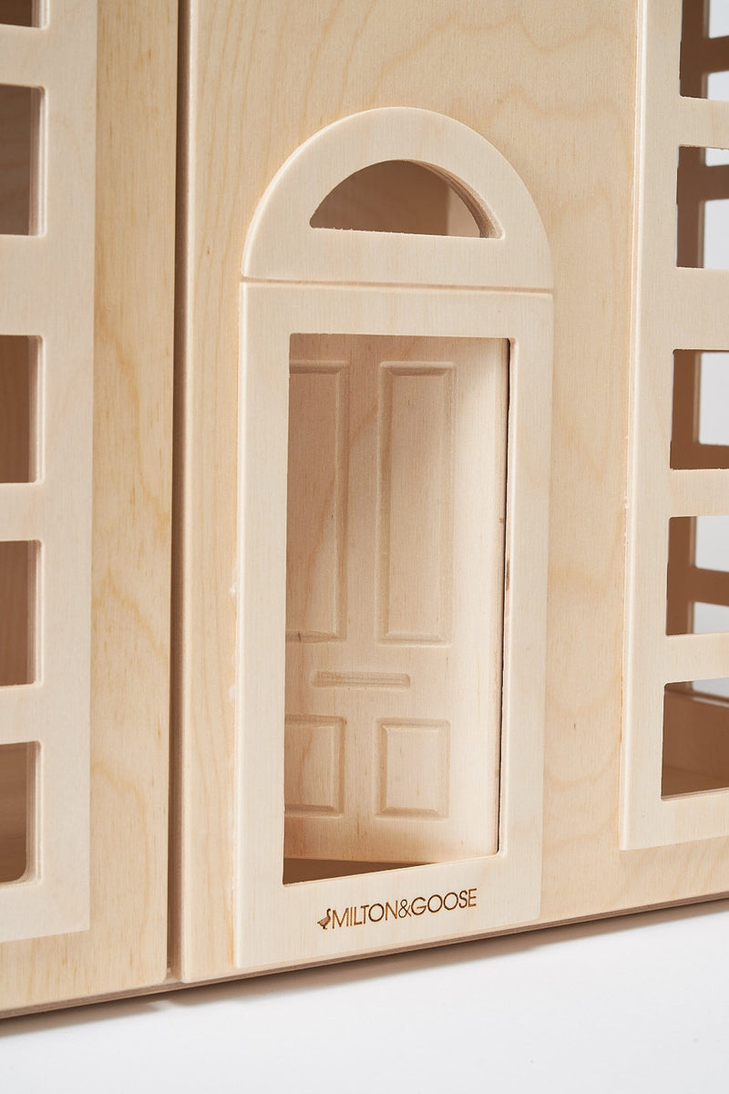 Milton and Goose Hudson Dollhouse Natural Wood Detail
