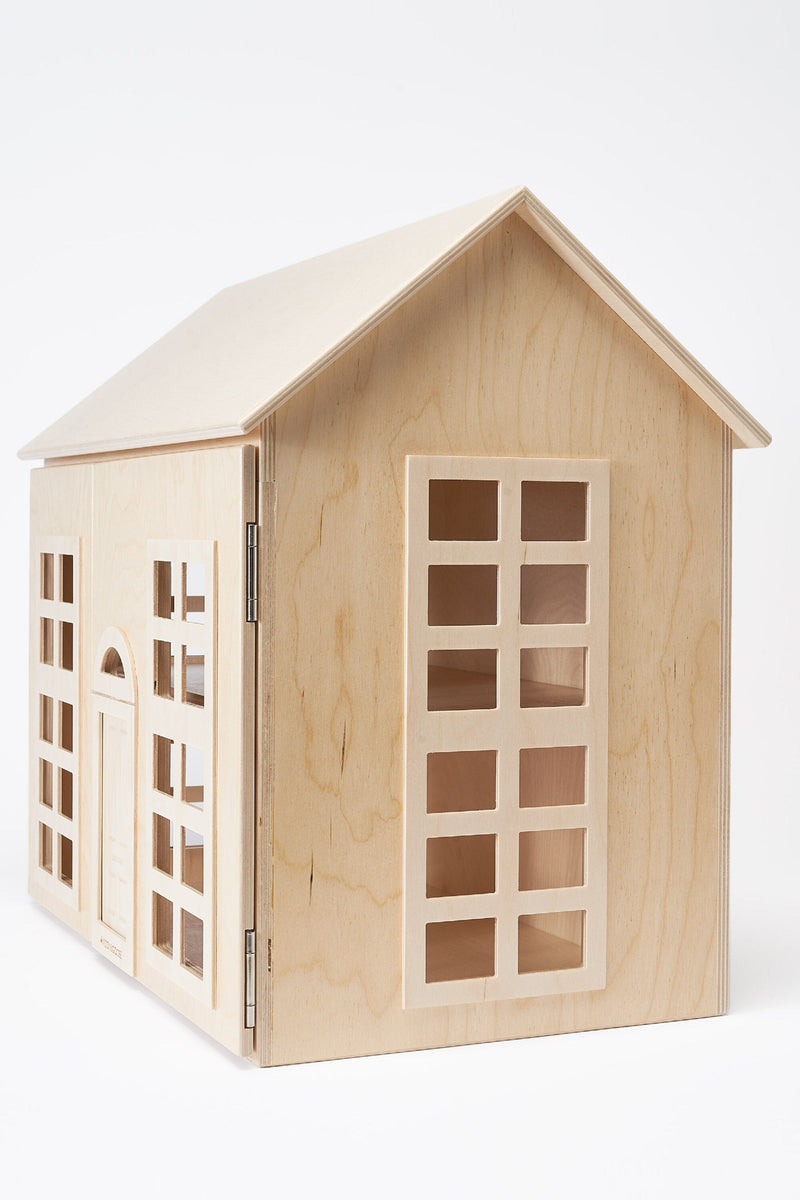 Milton and Goose Hudson Dollhouse Natural Wood Side