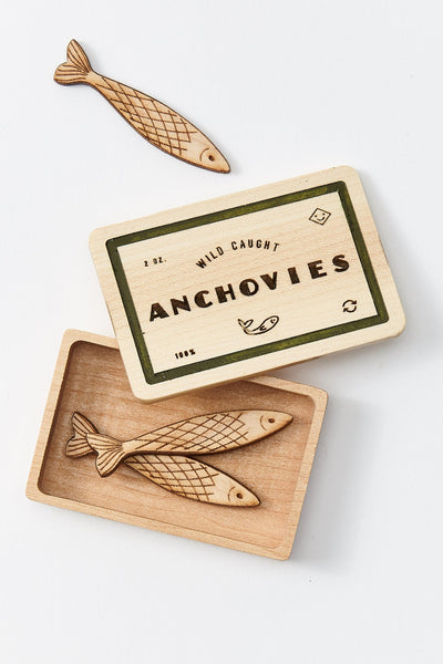 Milton and Goose Pasta Play food Set Wooden Anchovies