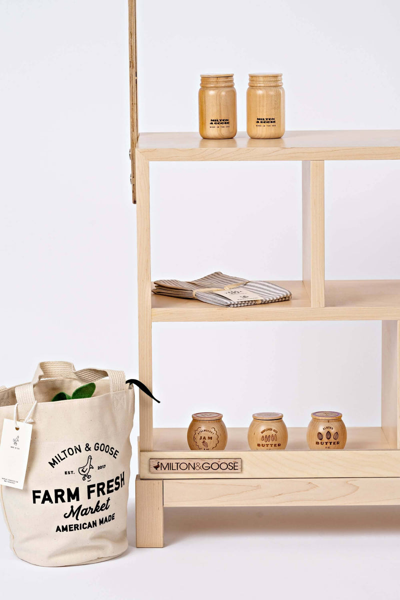Milton and Goose Wooden Market Stand Natural Styled