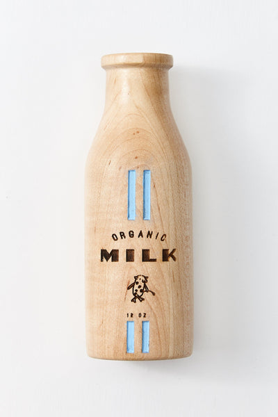 Milton & Goose Wooden Play Food Milk Bottle