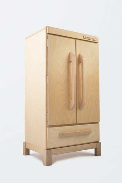 Milton and Goose Wooden Play Refrigerator Natural Left