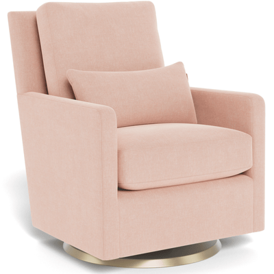 Monte Design Como Glider - Performance Fabrics - Petal Pink / Gold Swivel