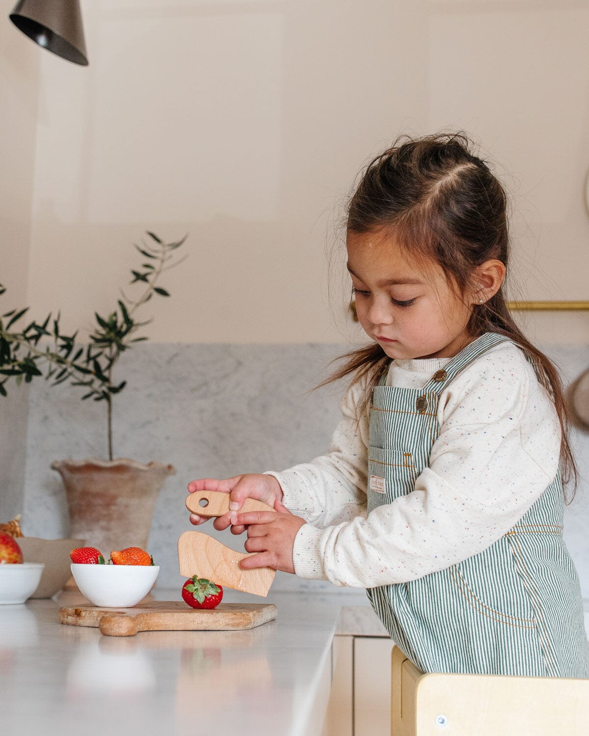 Piccalio Mini Cutter | Wooden Kids Knife- Strolleria