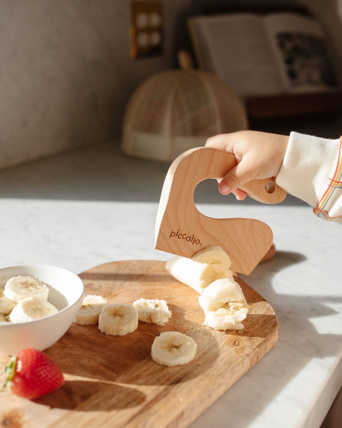 Piccalio Mini Cutter | Wooden Kids Knife- Strolleria