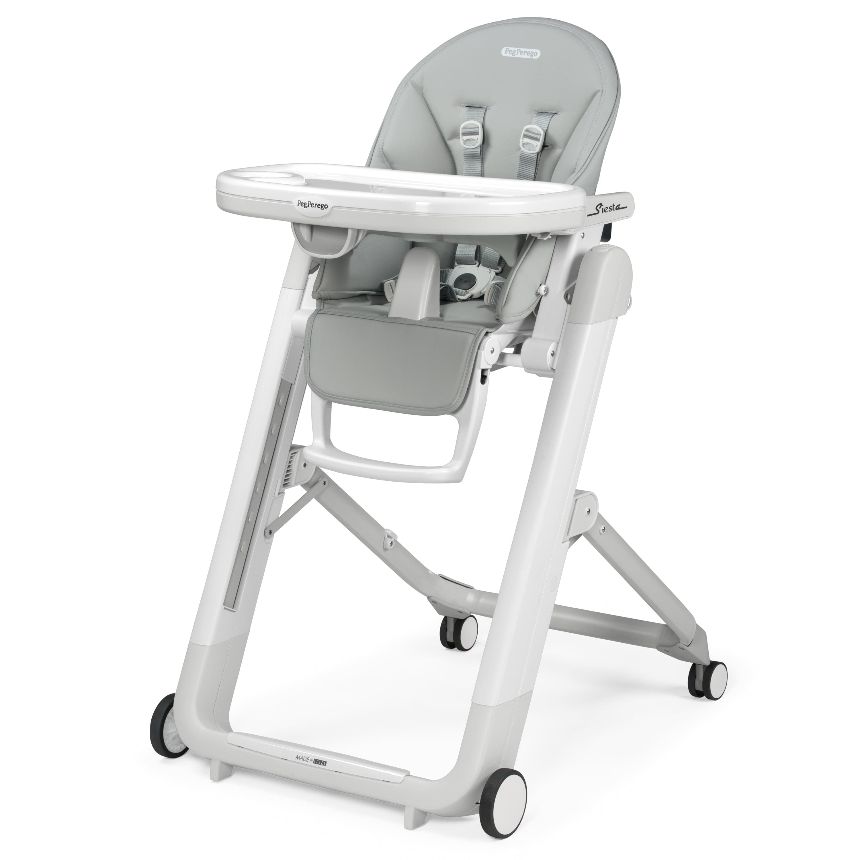 PEG Siesta High Chair - Pure Grey- Strolleria