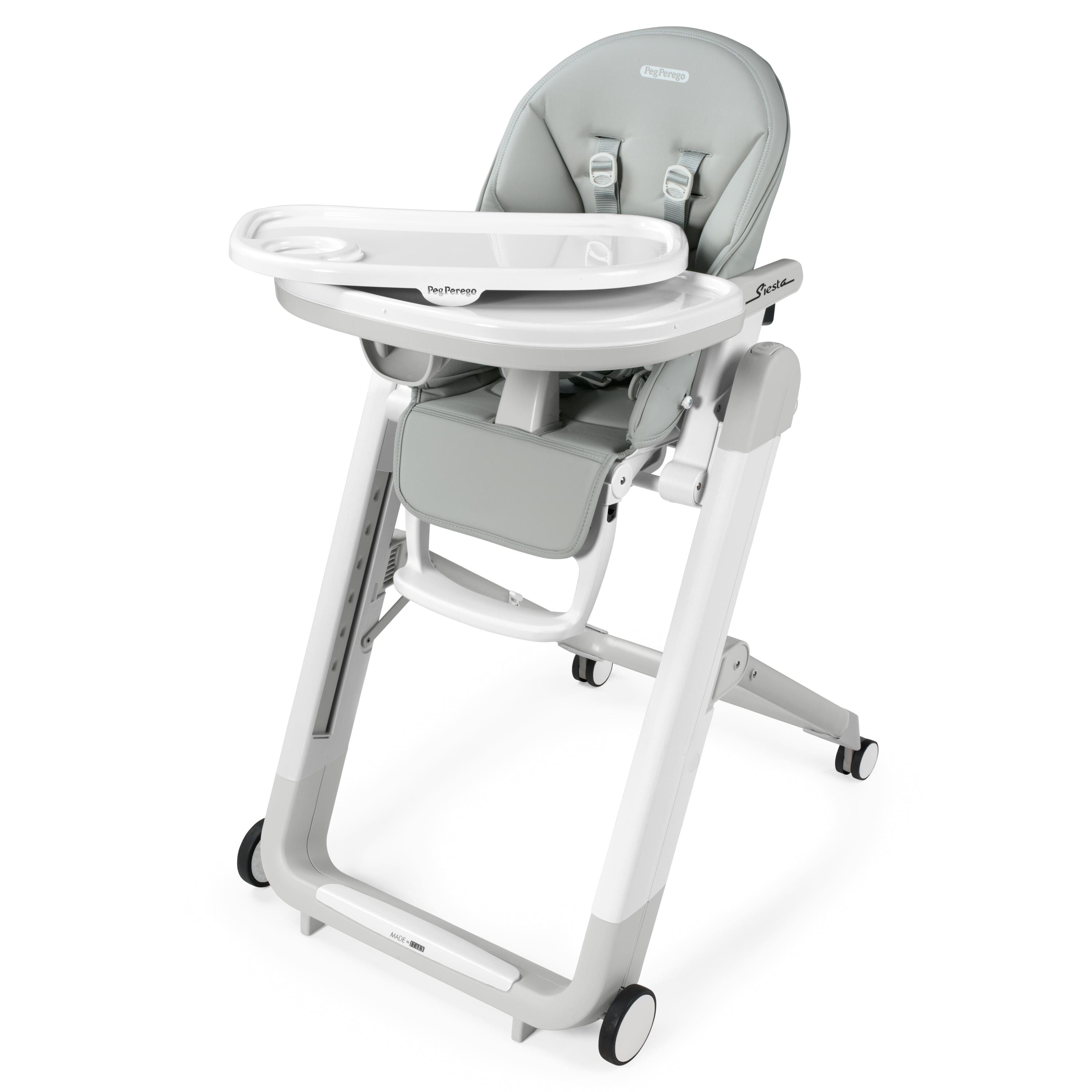 PEG Siesta High Chair - Pure Grey- Strolleria
