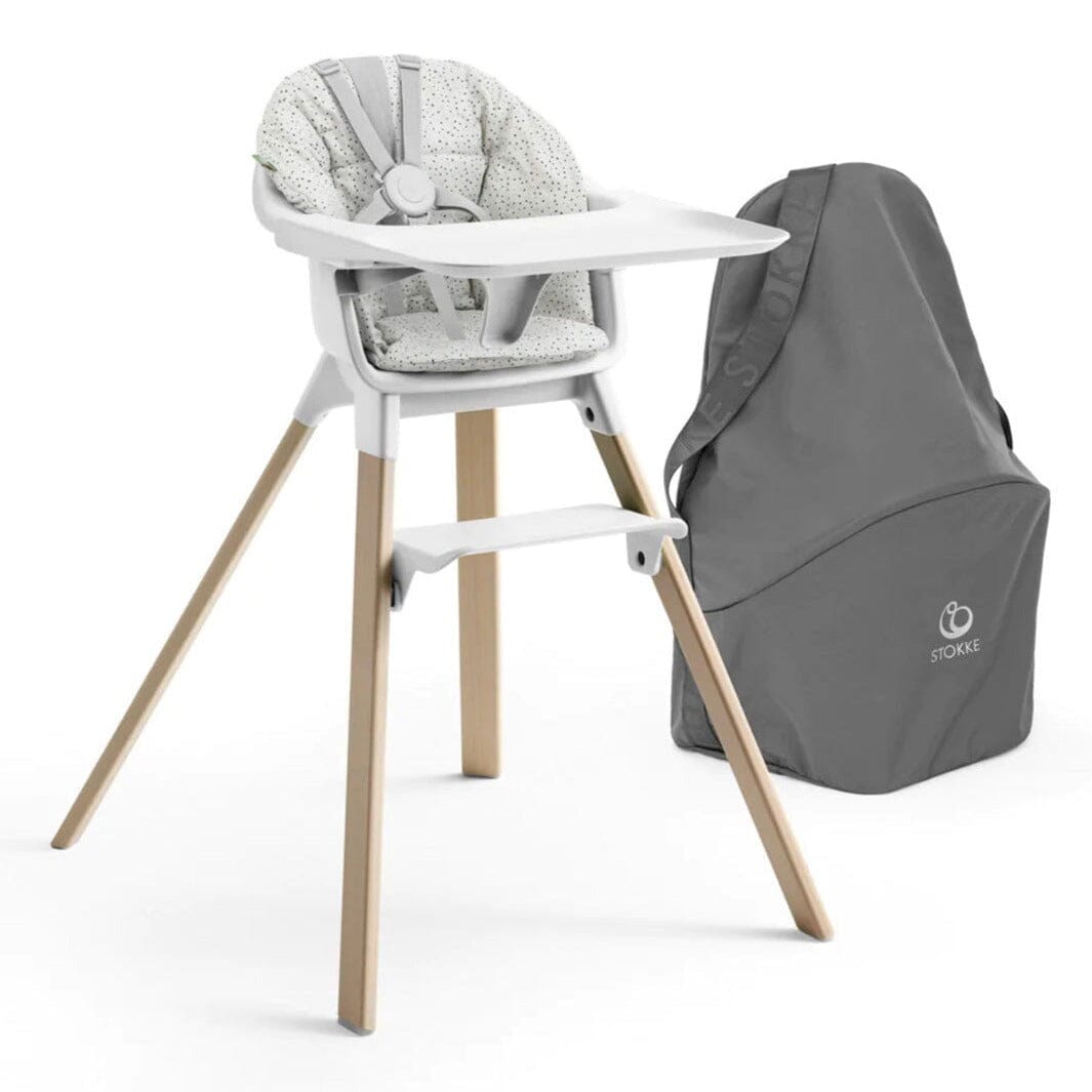 Stokke Clikk High Chair, Cushion, and Travel Bag Bundle
