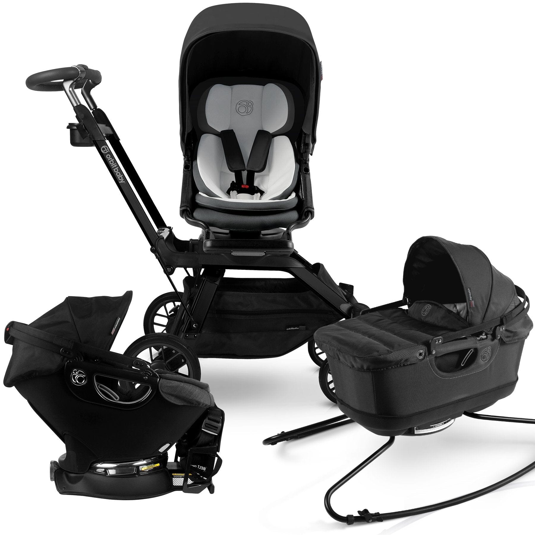 Orbit Baby Stroll, Sleep, & Ride Travel System- Strolleria