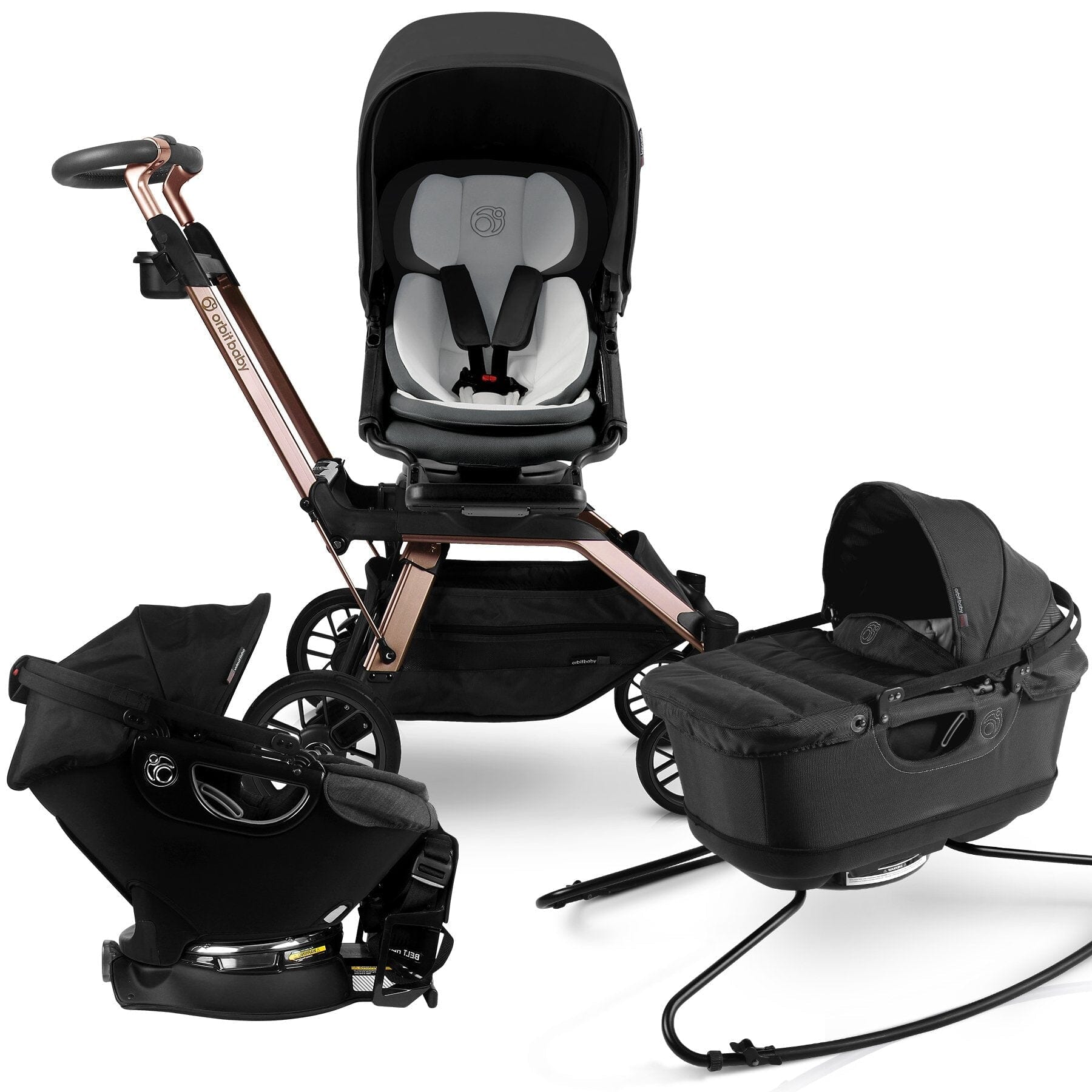 Orbit Baby Stroll, Sleep, & Ride Travel System- Strolleria