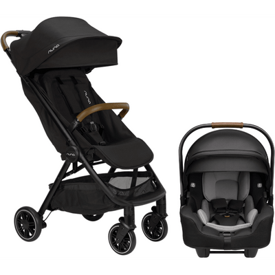 Nuna TRVL and PIPA RX Travel System Caviar / Caviar