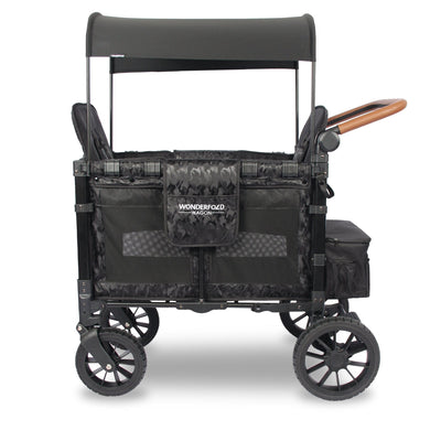 WonderFold W2 Luxe Double Stroller Wagon - Side - Elite Black Camo