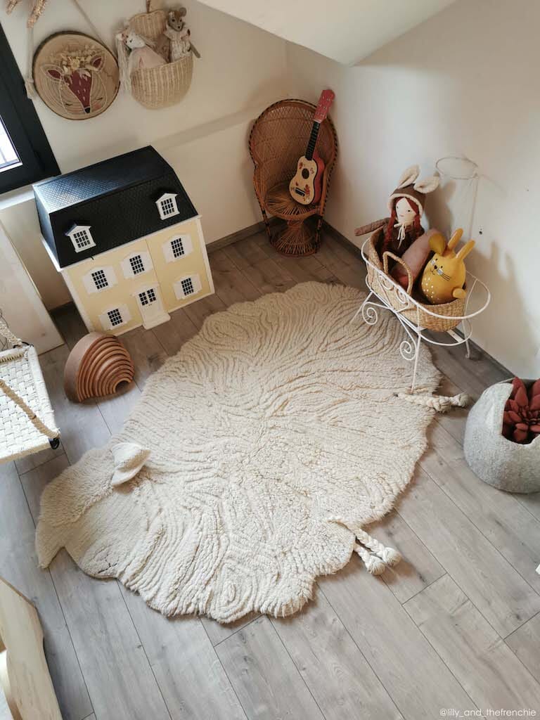 Lorena Canals Woolable Rug Pink Nose Sheep- Strolleria