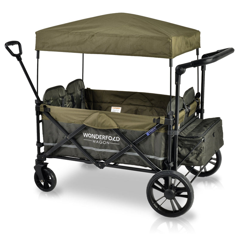 WonderFold X4M Push + Pull Quad Stroller Wagon