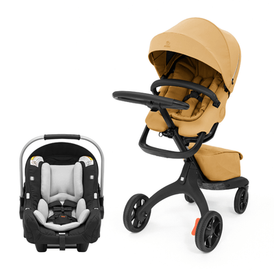 Stokke Xplory X Stroller and Stokke Pipa Travel System Baby Carriage