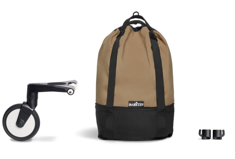 Babyzen YOYO Rolling Bag with Mini Board Toffee