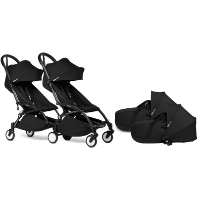 Babyzen YOYO2 Connect Twin Complete Stroller - Black / Black