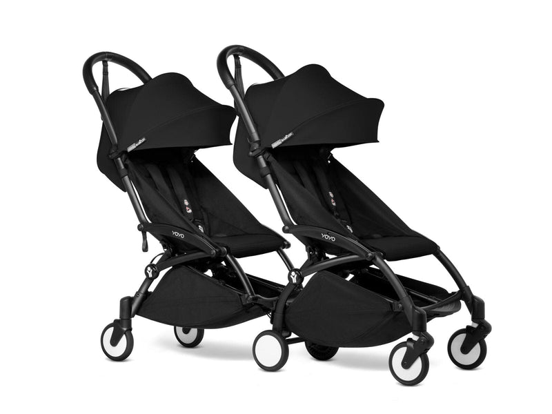 Babyzen YOYO2 Connect 6+ Double Stroller - Black / Black